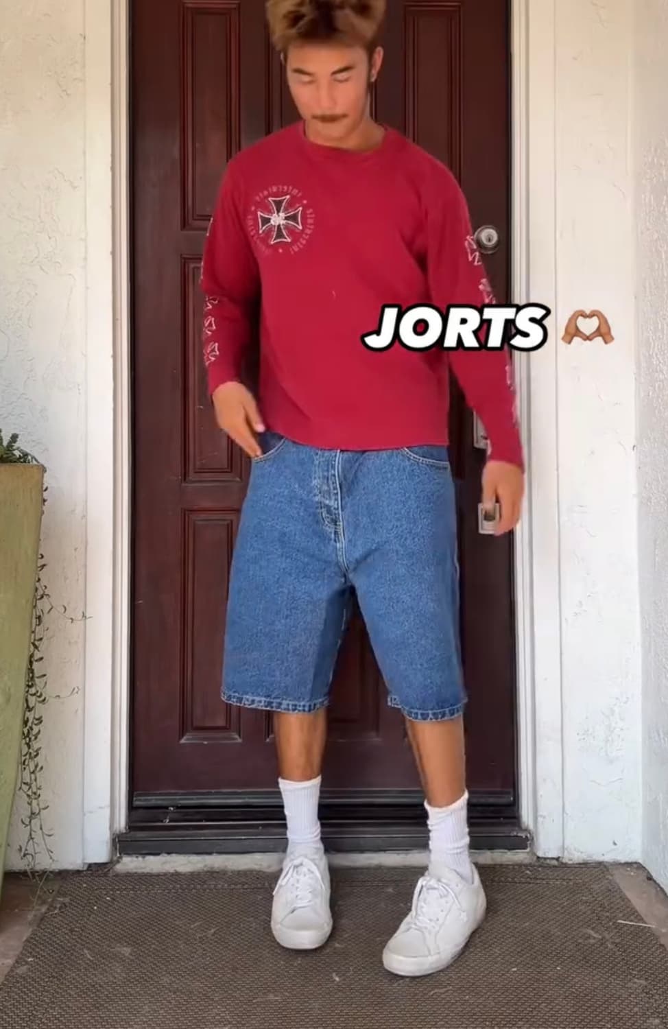 bombshell 데님 반바지 쇼츠 jorts 다크 워시 32 상품이미지3