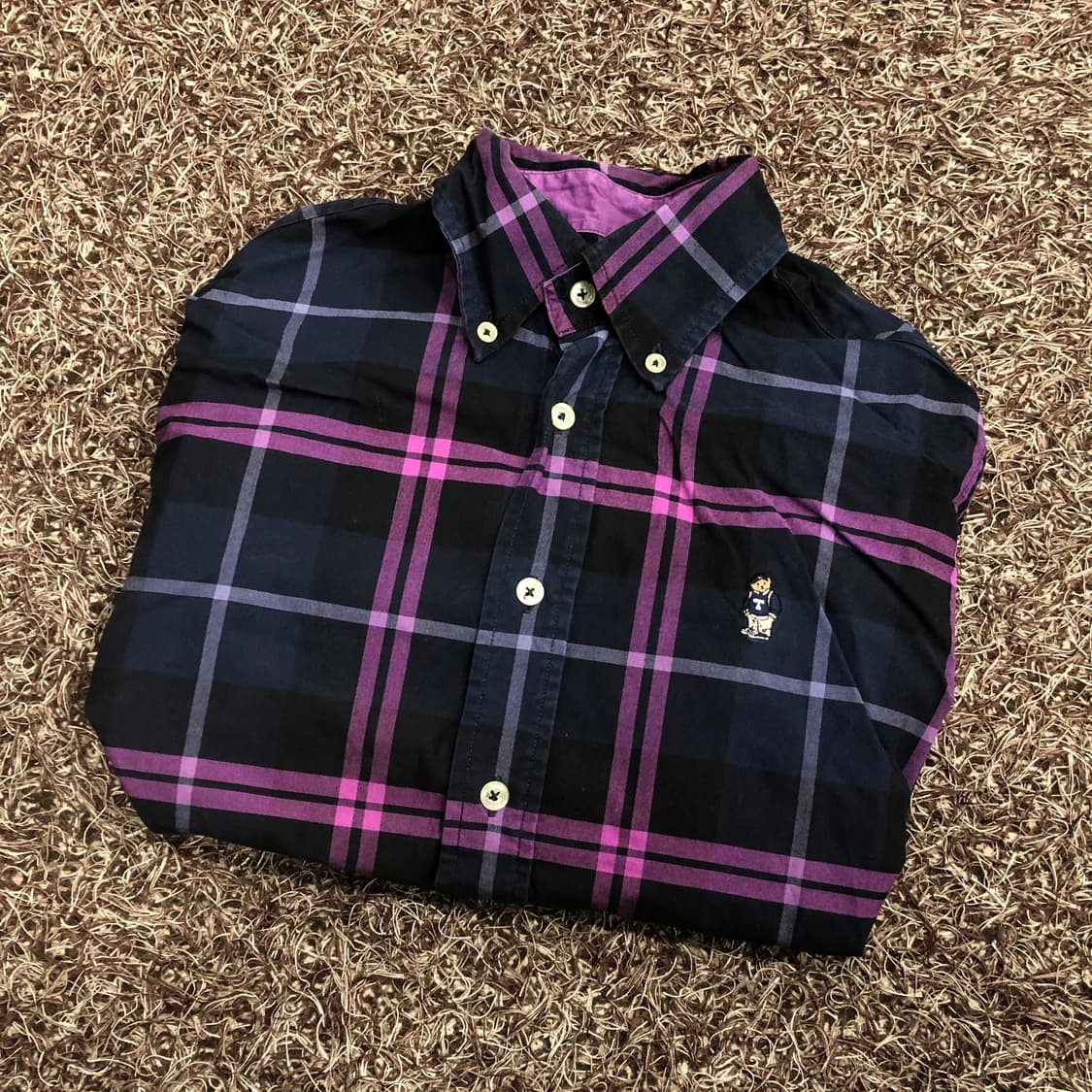 티니위니 퍼플 체크 셔츠 상품이미지1