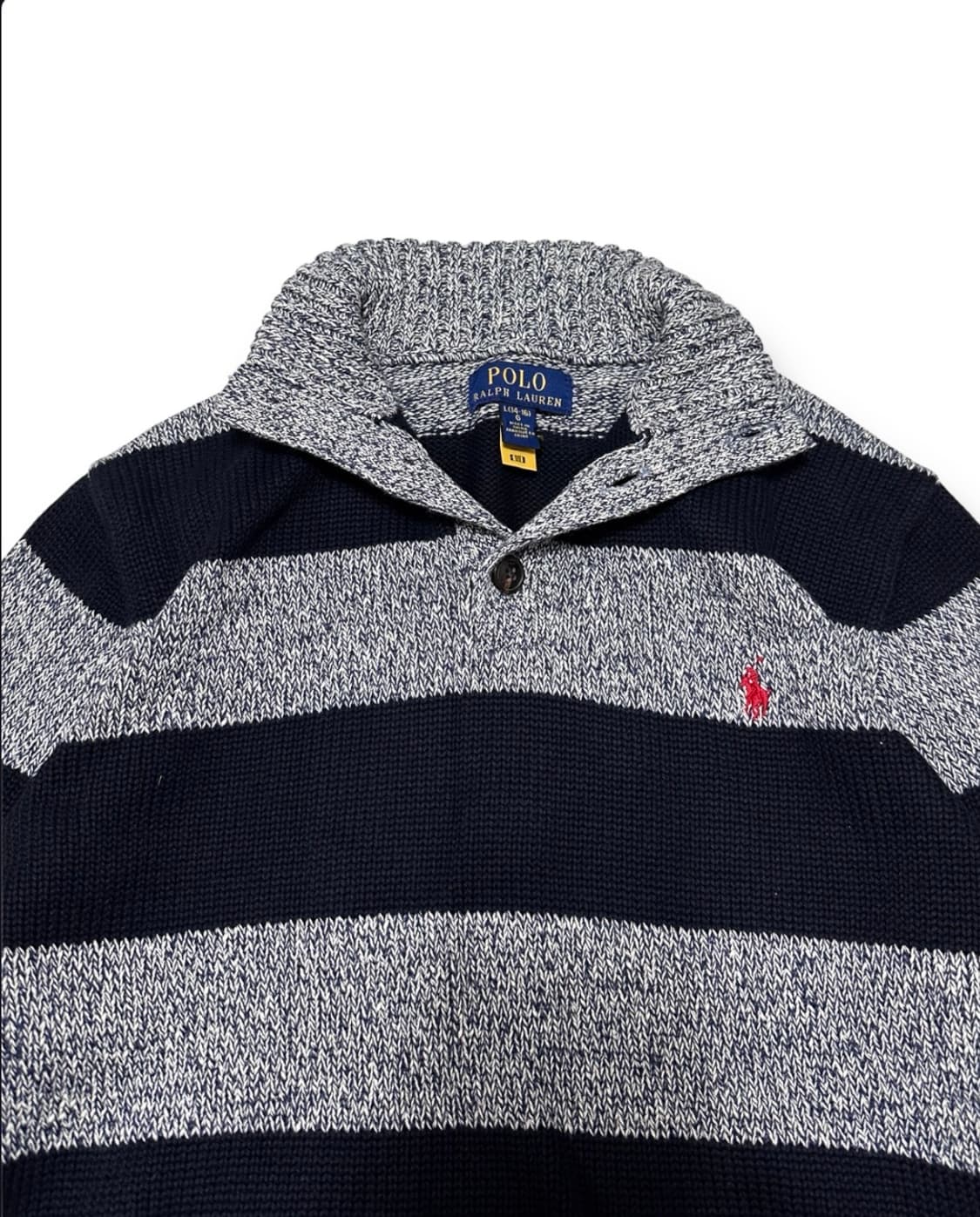 폴로 랄프로렌 스트라이프 하프넥 니트 상품이미지4