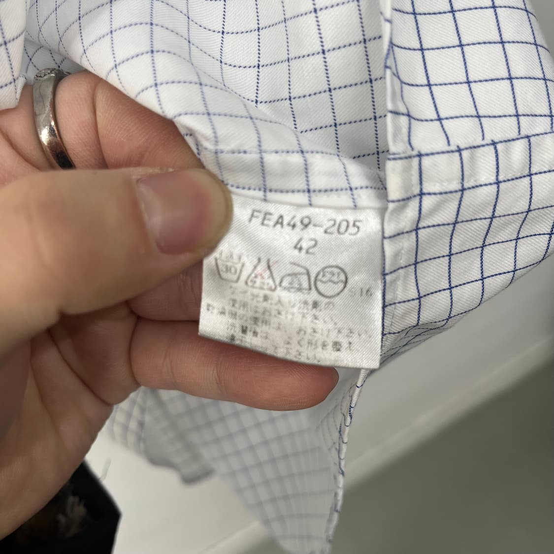 버버리 체크 긴팔 셔츠 남L 상품이미지7