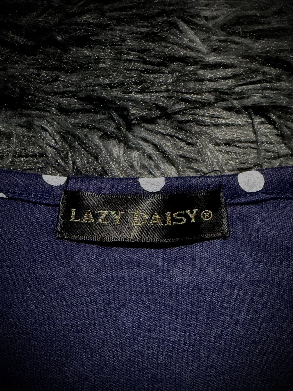 LAZY DAISY 성조기 입술 도트 큐빅 풀프린팅 반팔 티셔츠 상품이미지9