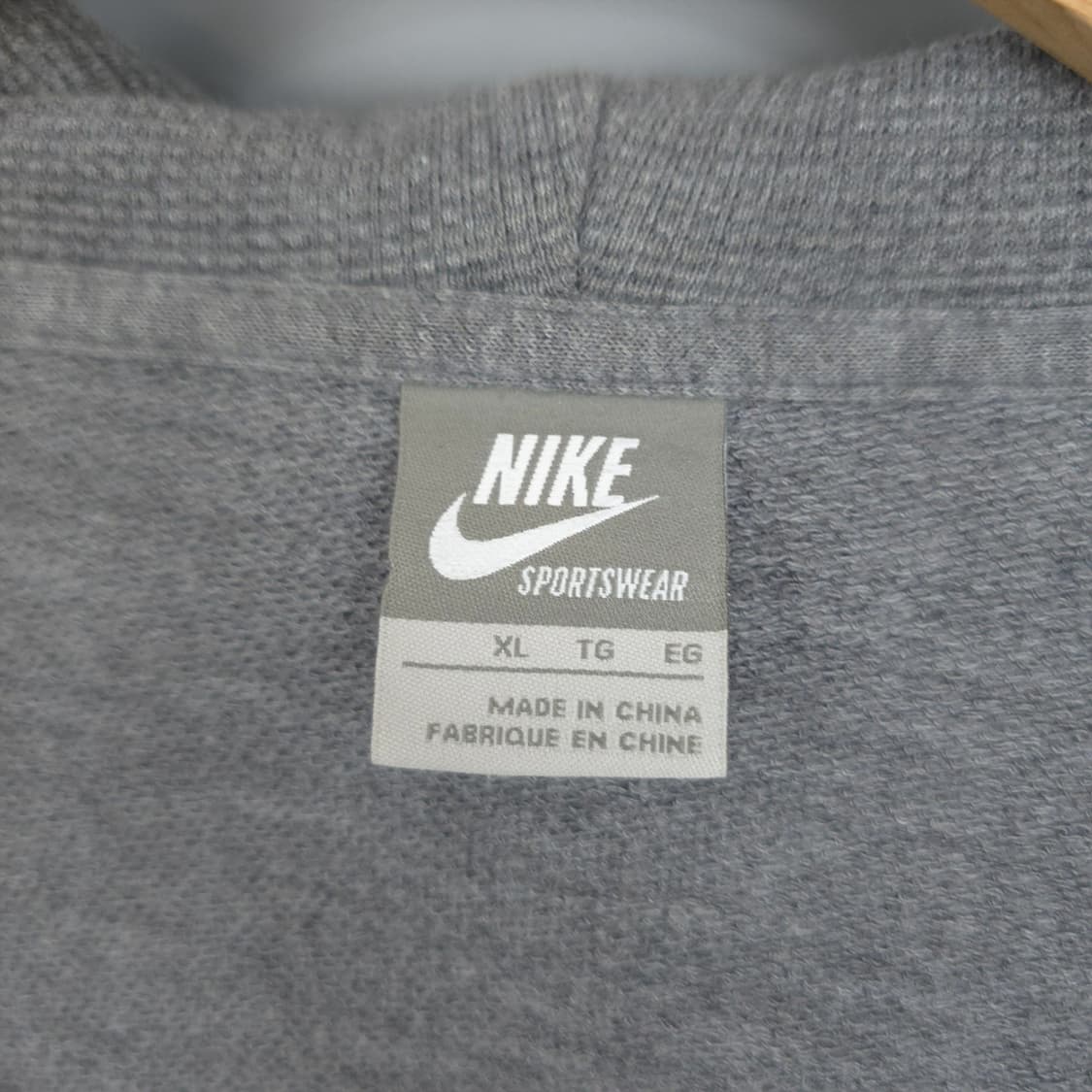 나이키 NIKE 스포츠웨어 로고 후드 집업 그레이 XL 상품이미지7