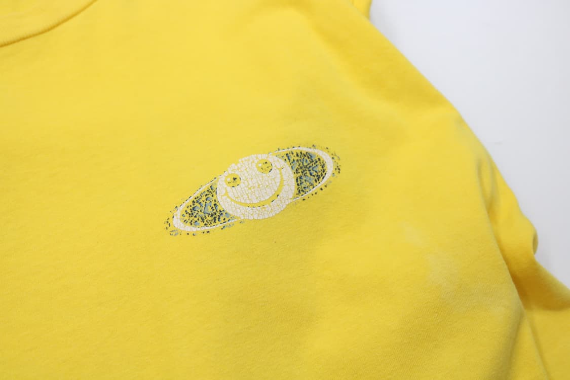 AAA 빈티지 스마일 플래닛 사이판 옐로우 반팔티셔츠 (L) 상품이미지7