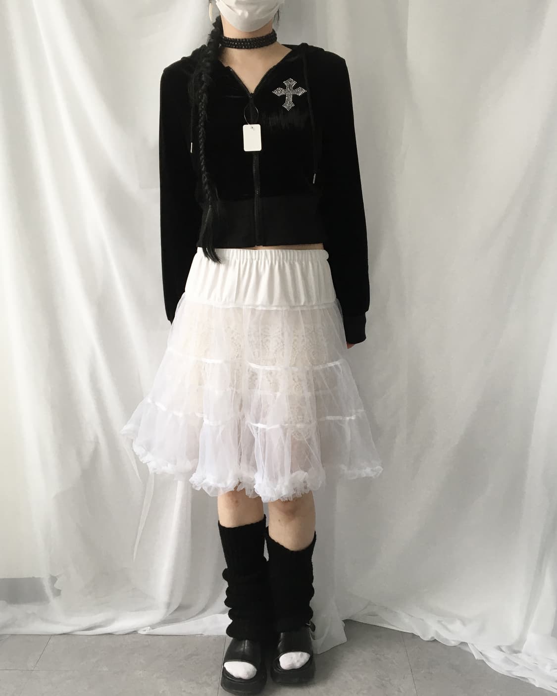 Velvet hood zip up 상품이미지7
