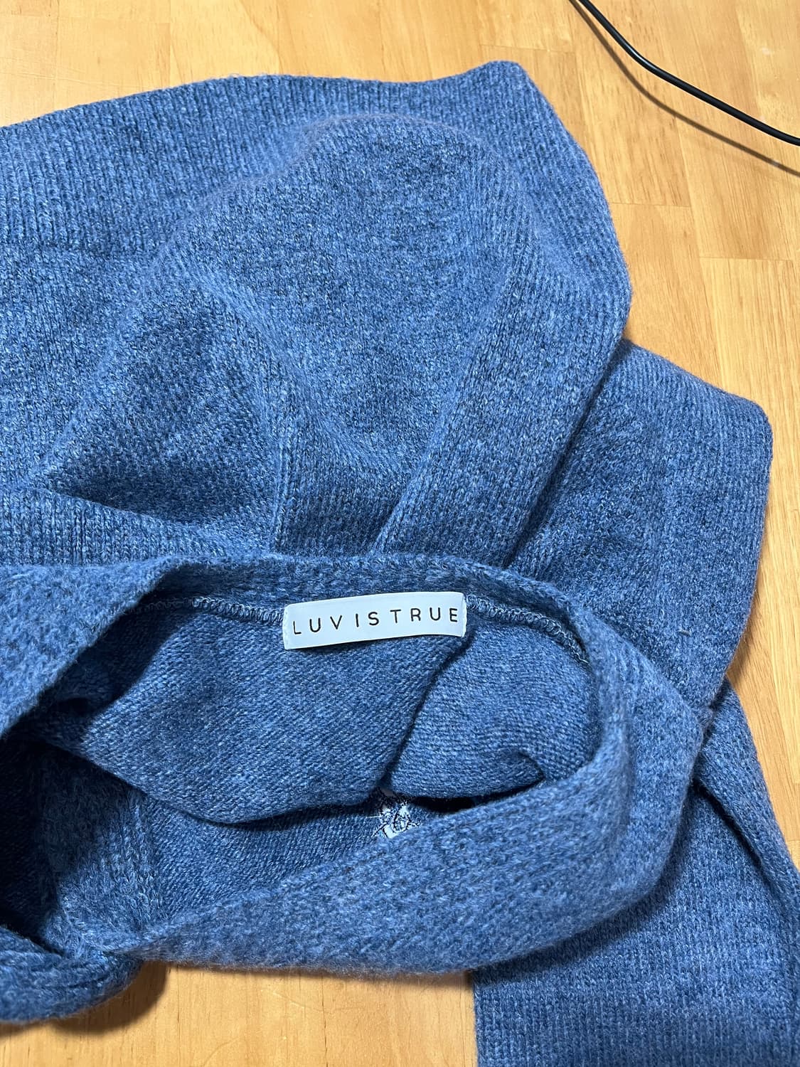 LUVISTRUE 러브이즈트루 크롭 가디건 블루 / FREE 상품이미지5