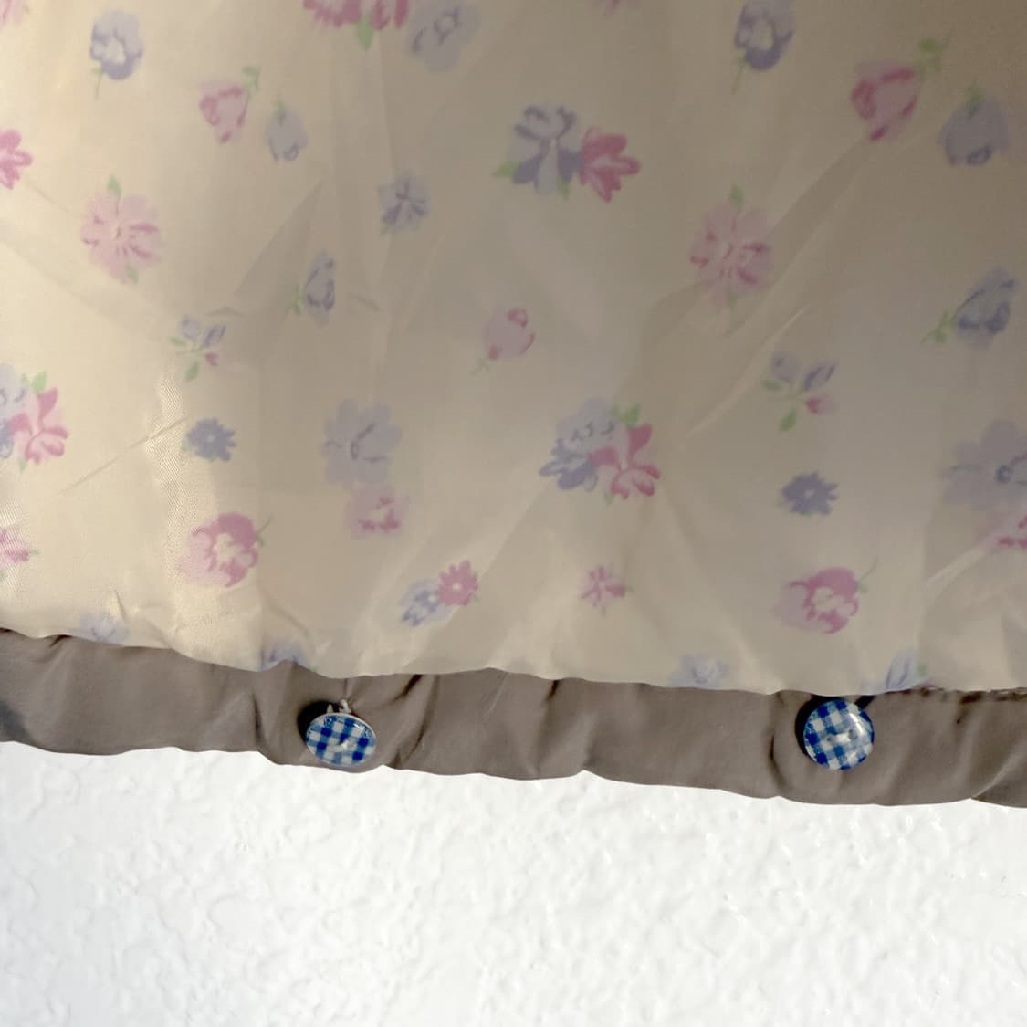 플라워 라이닝 리본 포켓 패딩 자켓 상품이미지5