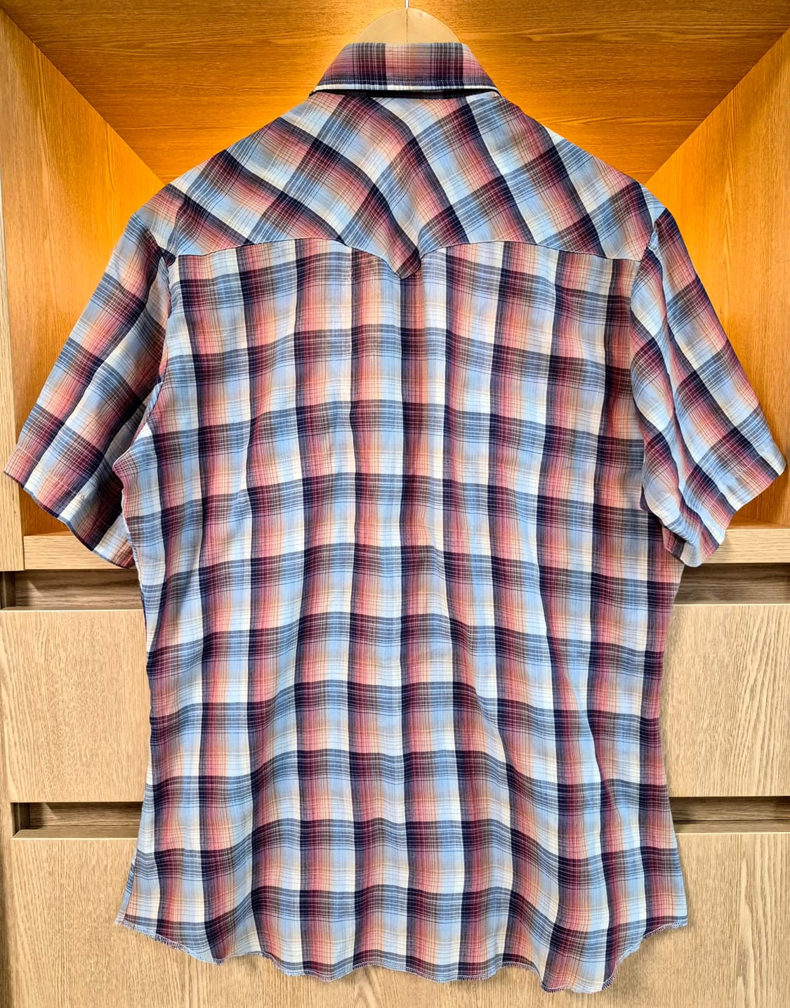 80s Wrangler Western Yoke Half Shirt (L) 상품이미지2