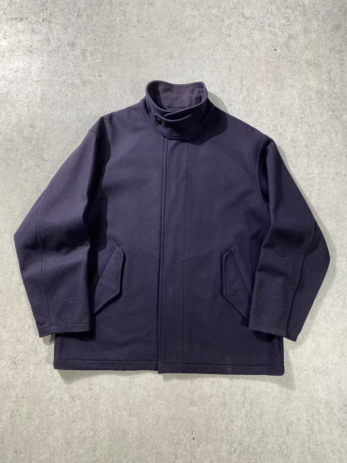 [2] COMOLI 코모리 16aw 네이비 펠튼 울 블루종 상품이미지2