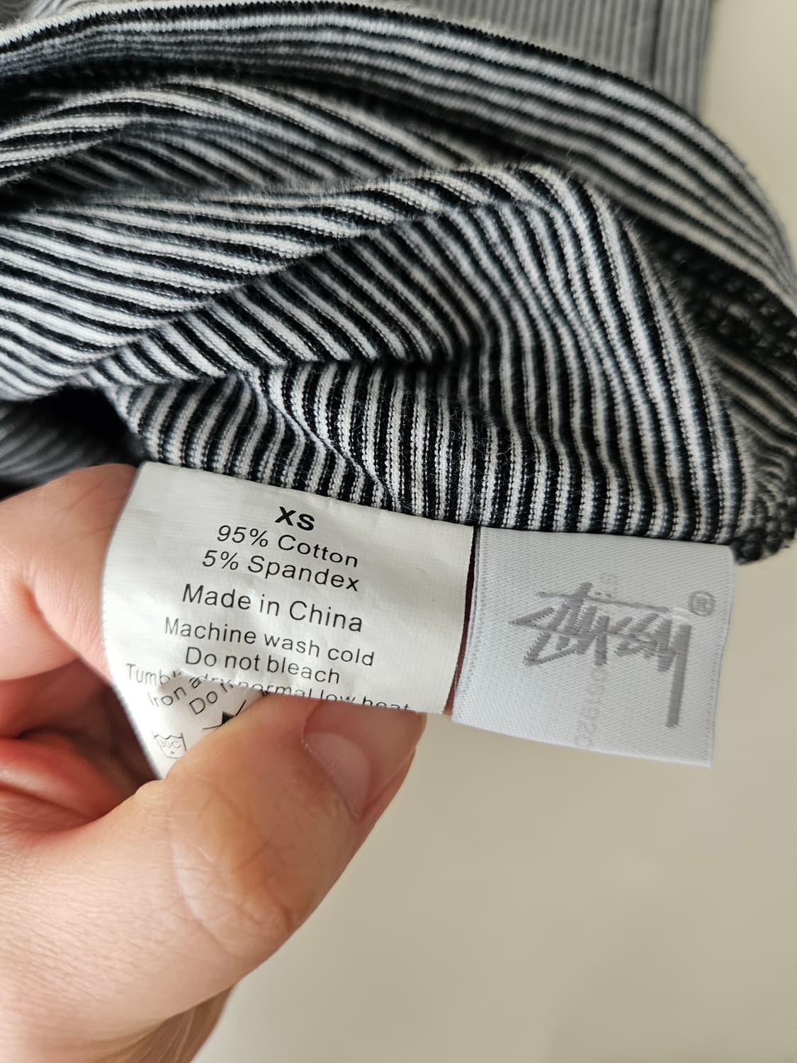 스투시 스트라이프 크롭티셔츠 상품이미지4