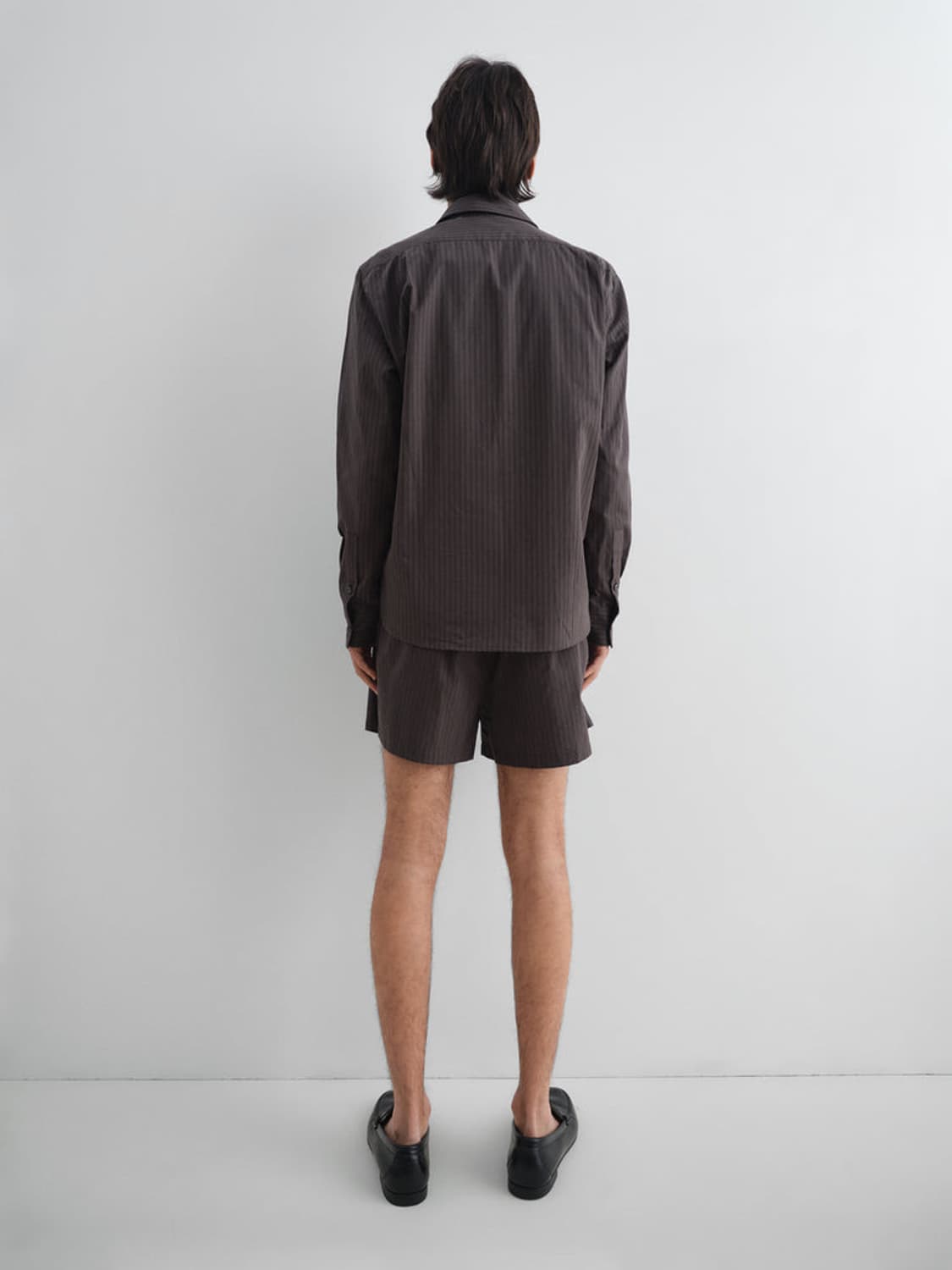 [M,L,XL]기마구아스 Suli 스트라이프 셔츠/그레이 상품이미지6