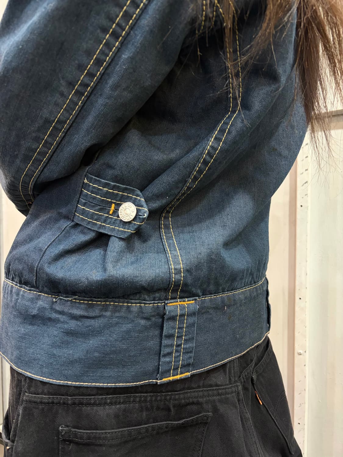 00s LEVIS type-1 sherpa trucker jacket 상품이미지6