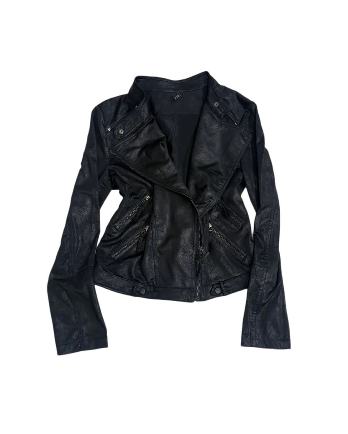 Semi crop Leather jacket 상품이미지1