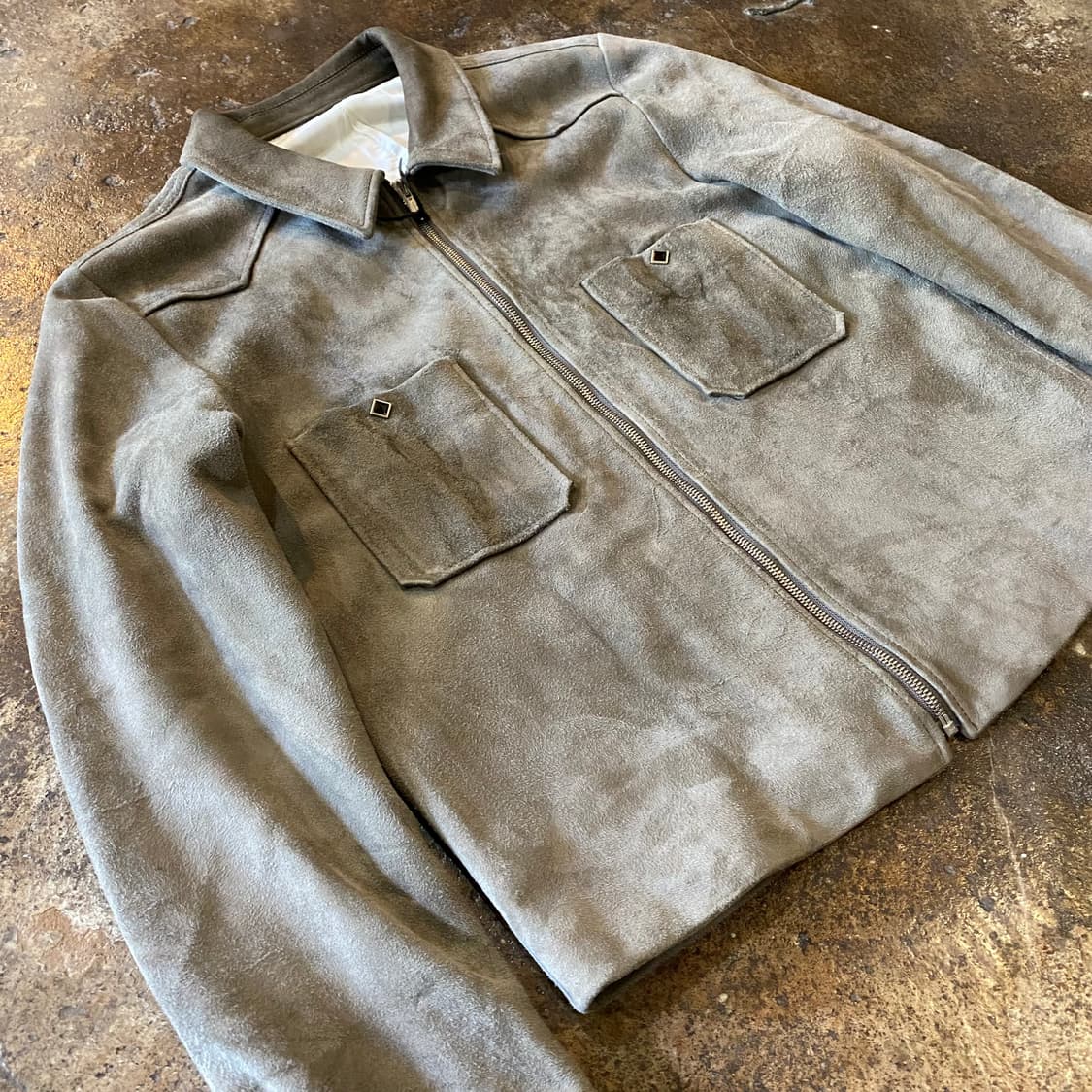 (M) the letters 고트 스웨이드 자켓 상품이미지7