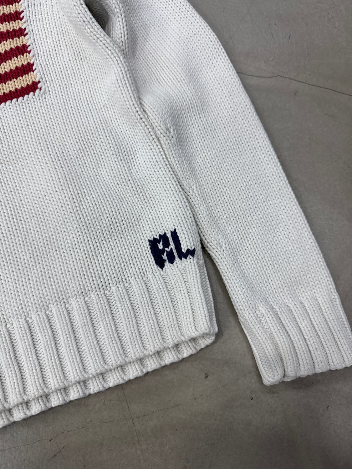 폴로 성조기 니트 S 상품이미지3