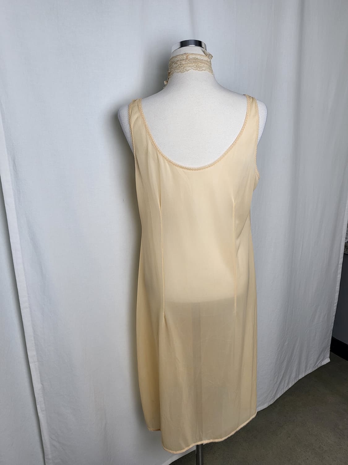 B급 빈티지 허니 옐로우 슬립 원피스 상품이미지3