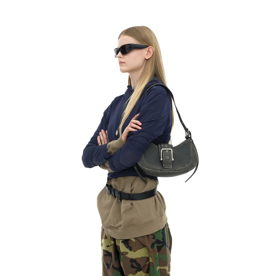 오소이 호보백 빈티지 브라운 상품이미지5