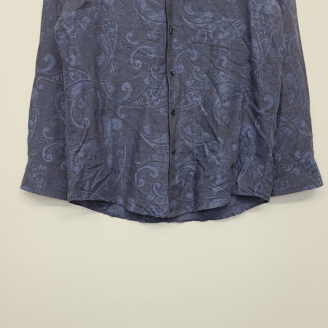 갤럭시 수젤로 알비니 린넨 페이즐리 셔츠 95 상품이미지4