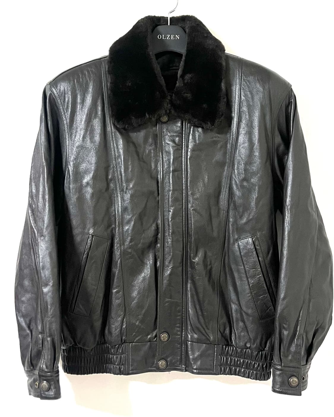 대동모피 소가죽 봄버 자켓 상품이미지4