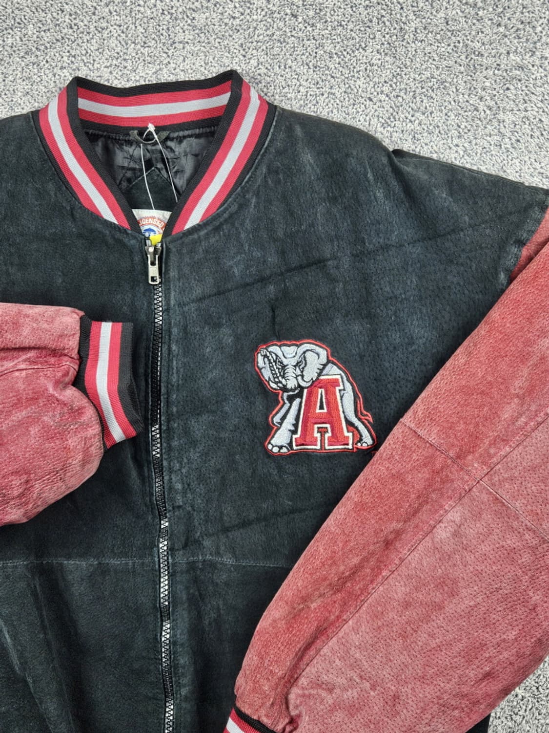 앨라배마 크림슨 타이드 빈티지 가죽 바시티자켓 ( 2XL )/ 10073 상품이미지7