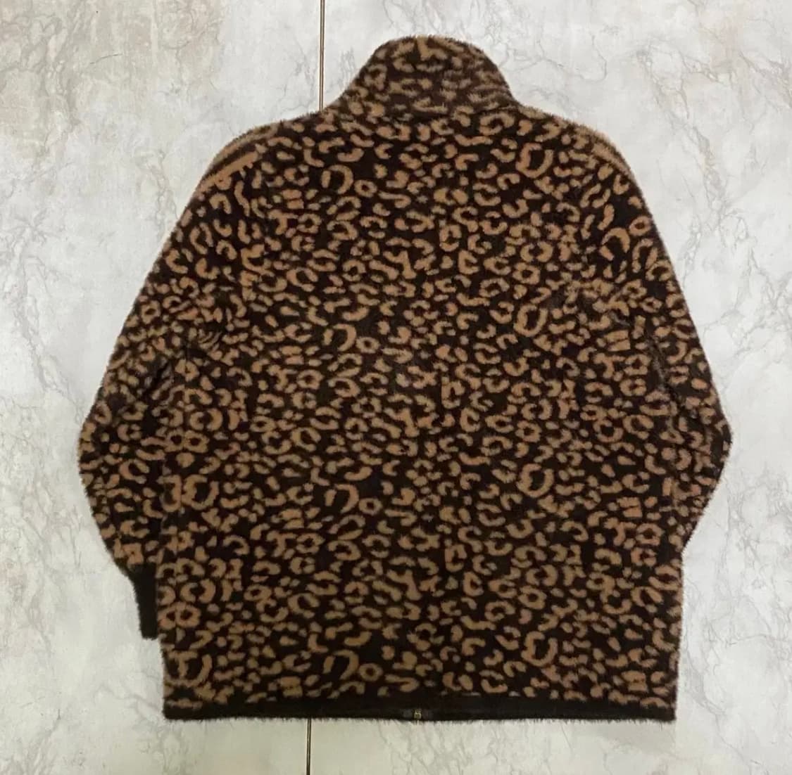 여성 퍼 자켓 후리스 자켓 여성 95 레오파드 히피 표범 무늬 상품이미지3