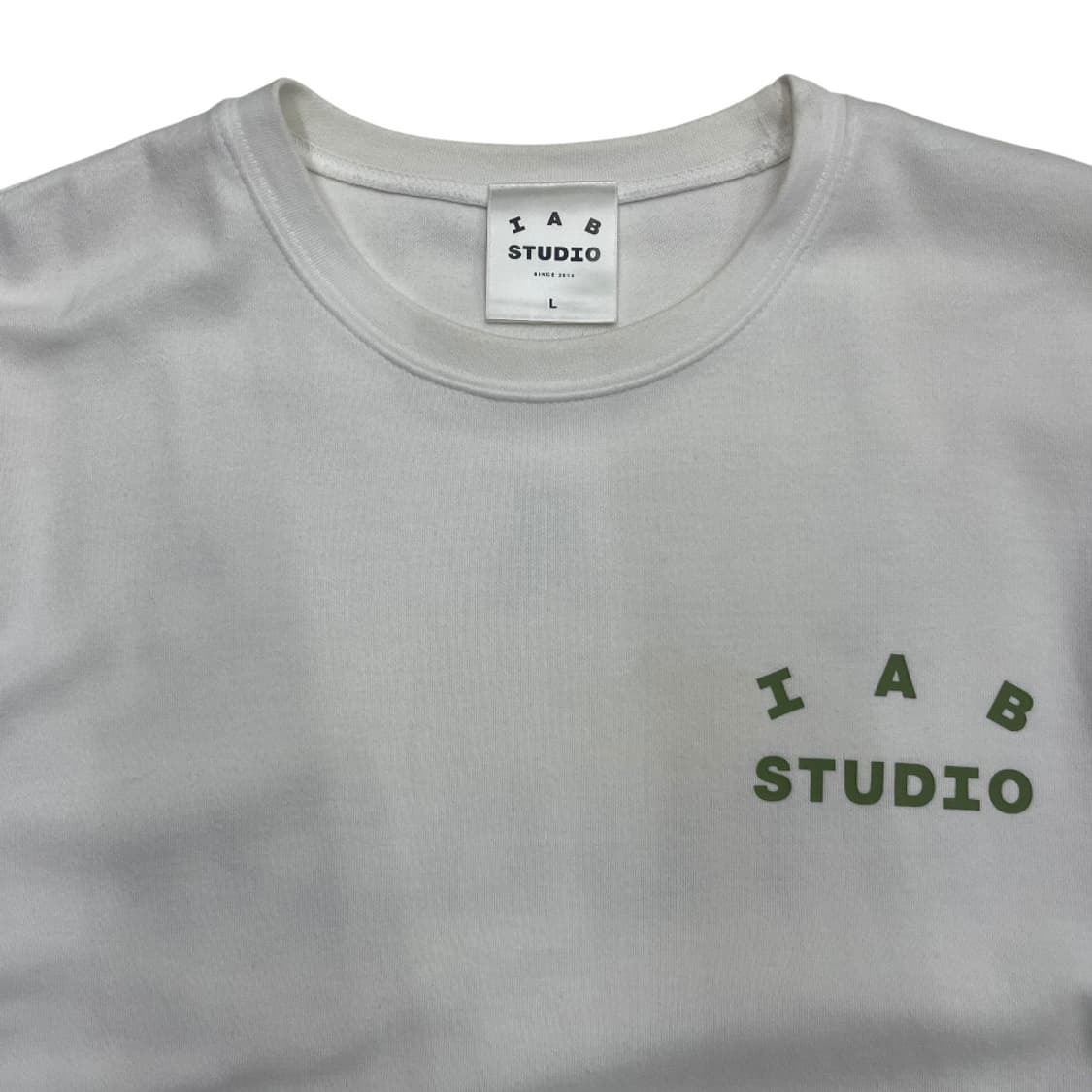 아이앱스튜디오 말차맛 로고 화이트 반팔 L 상품이미지5