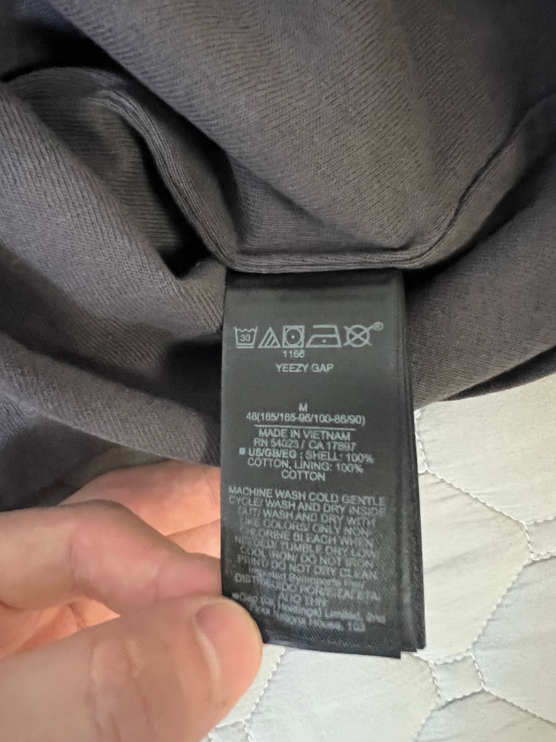 M 이지갭 발렌시아가 도브 노심 티셔츠 다크 그레이 상품이미지4