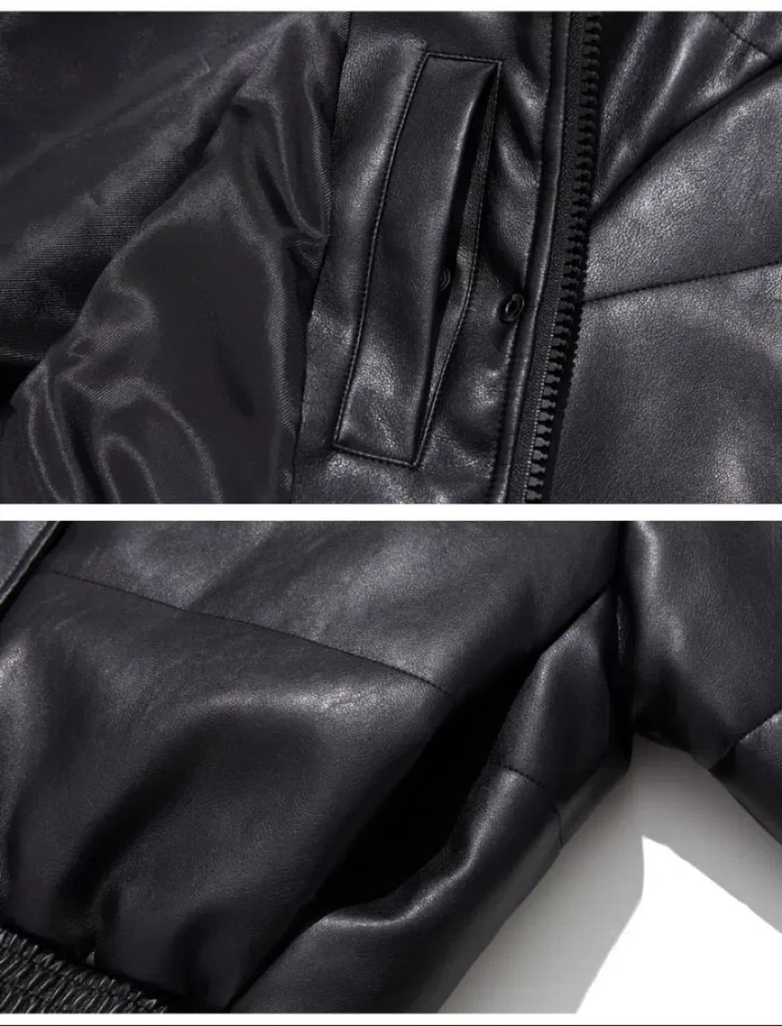 공홈품절 12.9>2.2) 레이디볼륨 560 레더 패딩 상품이미지4