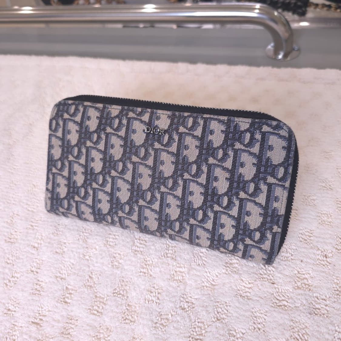 [중고/정품] 디올 오블리크 지퍼 장지갑 상품이미지2