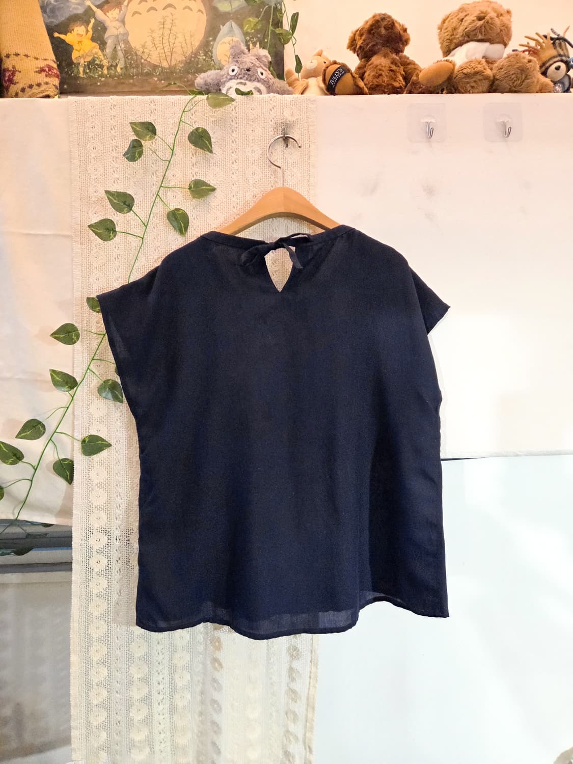 네이비 블라우스 상품이미지4