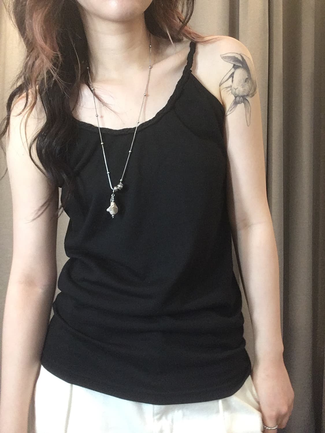 일본빈티지 루프 디테일 슬리브리스 상품이미지6