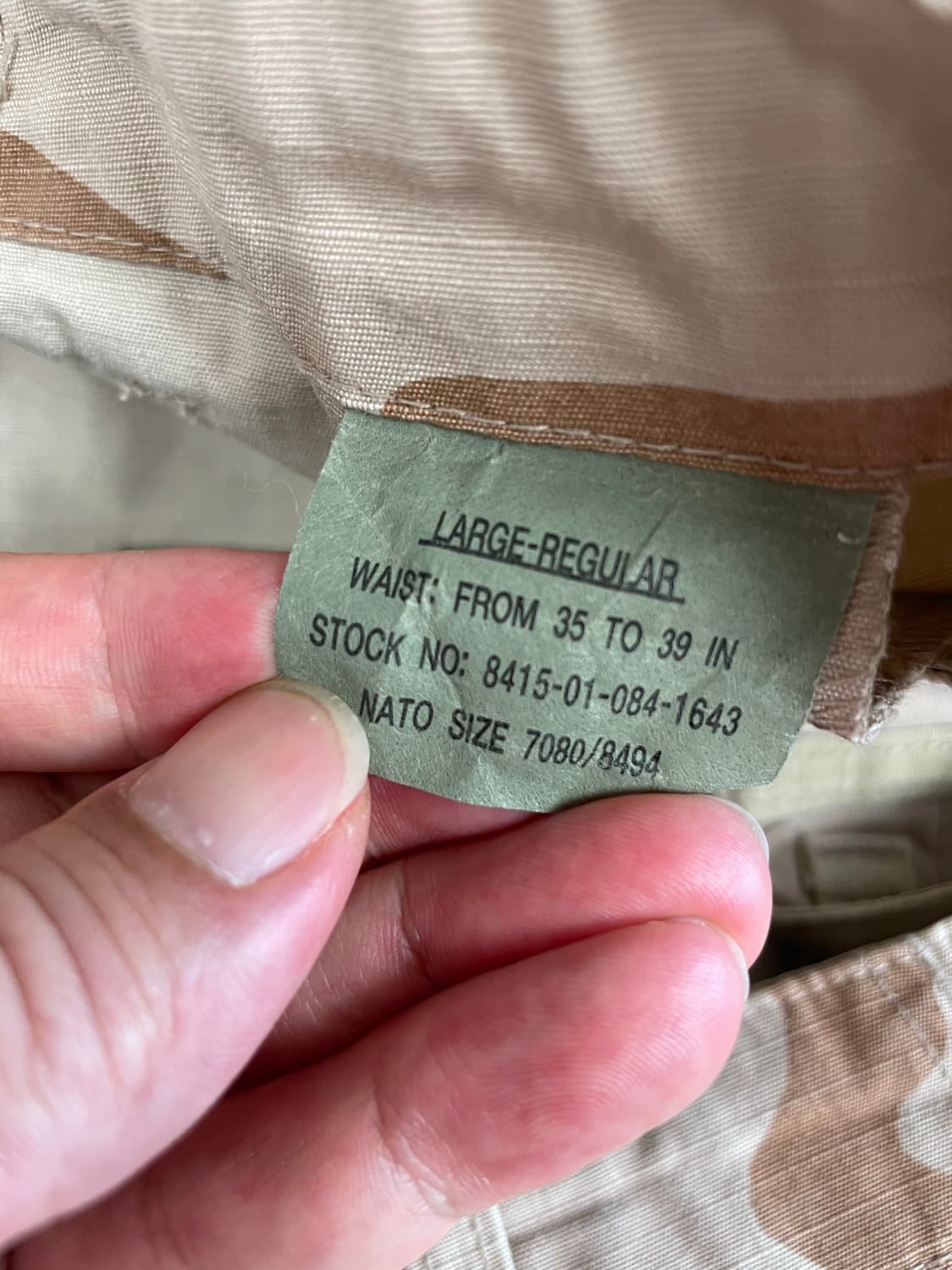 USA 사막삼색 BDU 립스탑 카고 쇼츠 반바지 - 엉덩이 2중 덧댐 상품이미지5