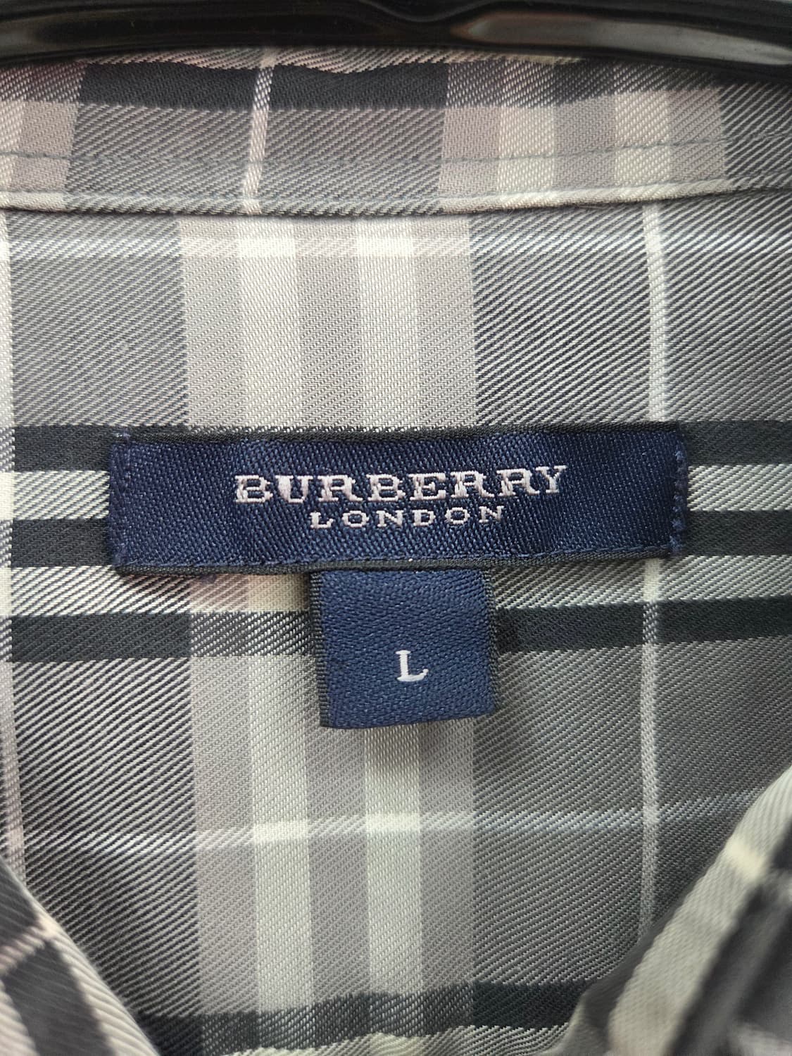 L 버버리 체크 남방 셔츠 상품이미지2