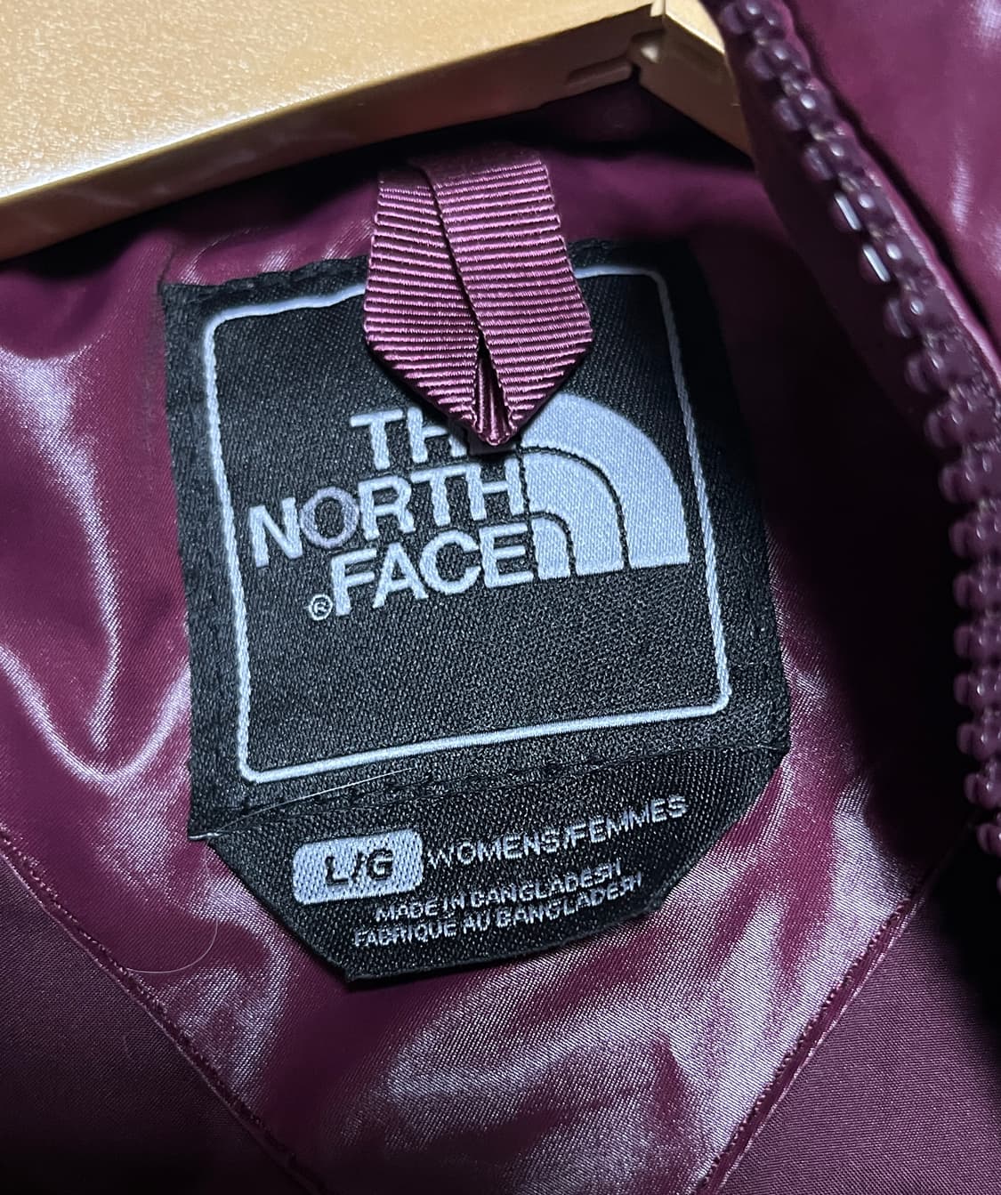 노스페이스 600 버건디 퍼플라벨 경량패딩 자켓 점퍼 L 상품이미지8