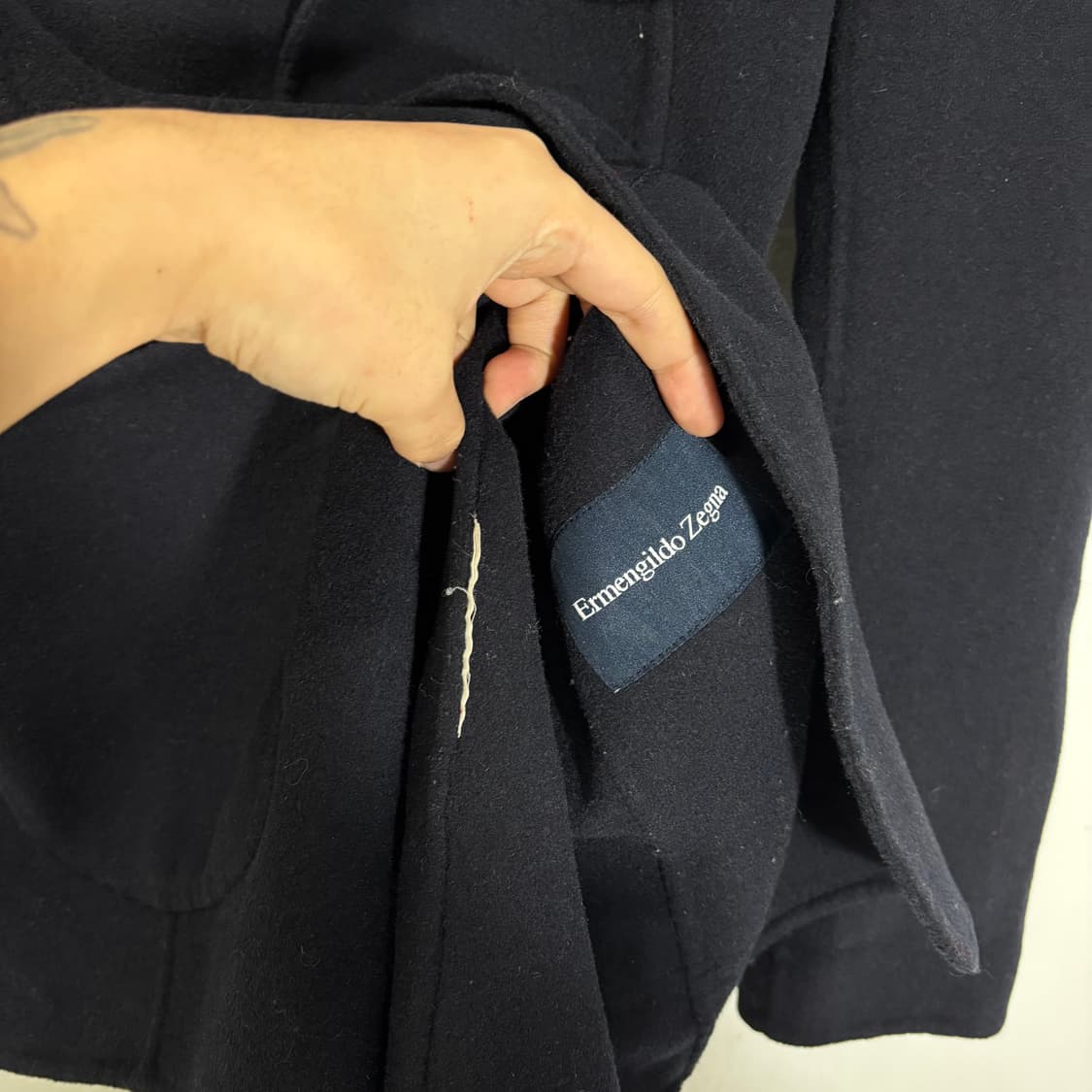 95 에르메네질도 제냐 다크네이비 울 블레이저 상품이미지5