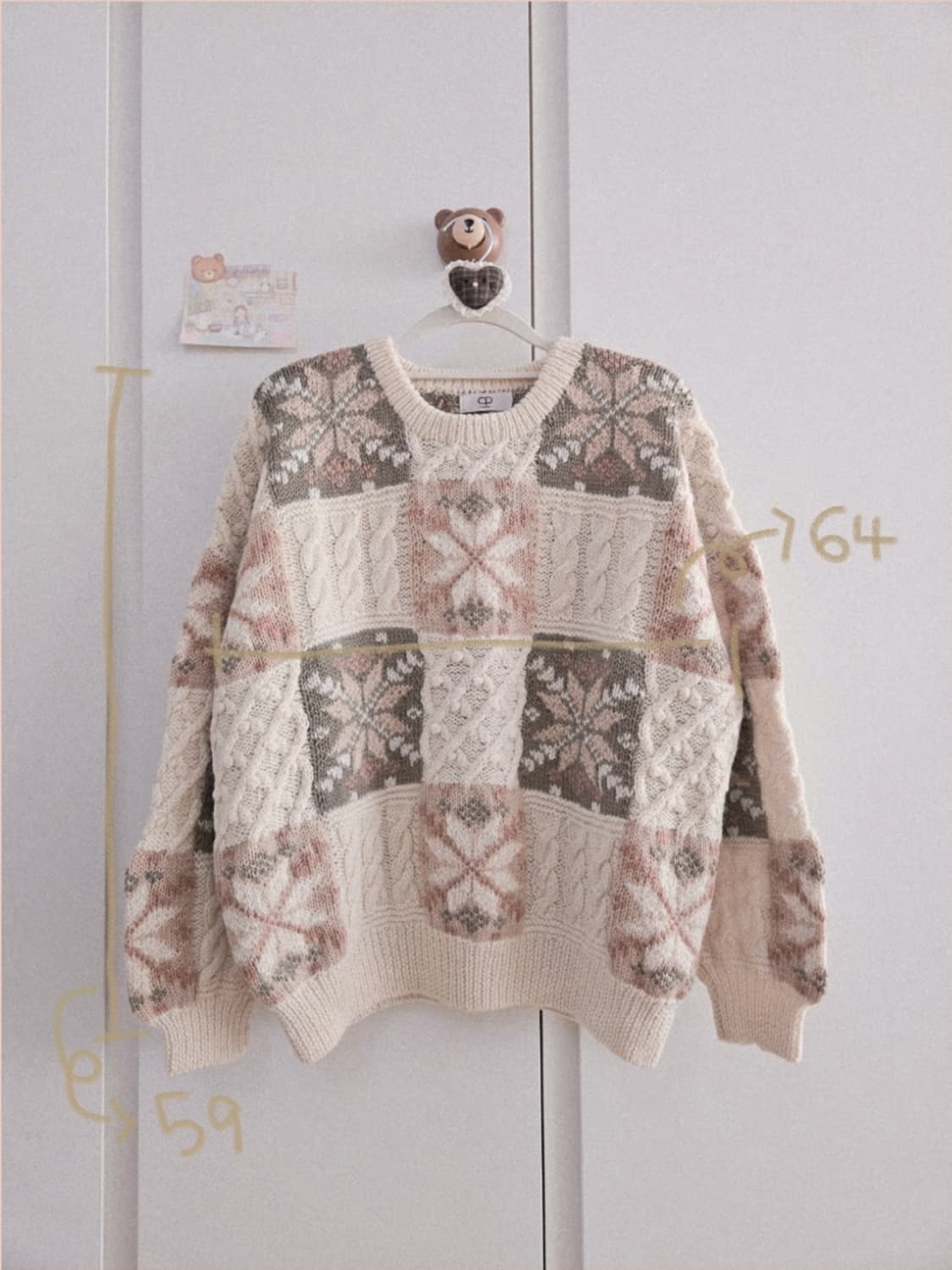 빈티지 cp 눈꽃 니트 (cp tokyo) 프리미엄니트 상품이미지6