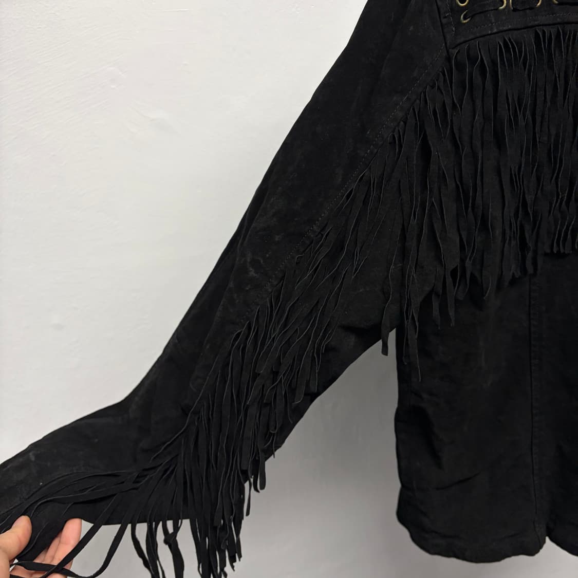 빈티지 스웨이드 프린지 자켓 상품이미지5