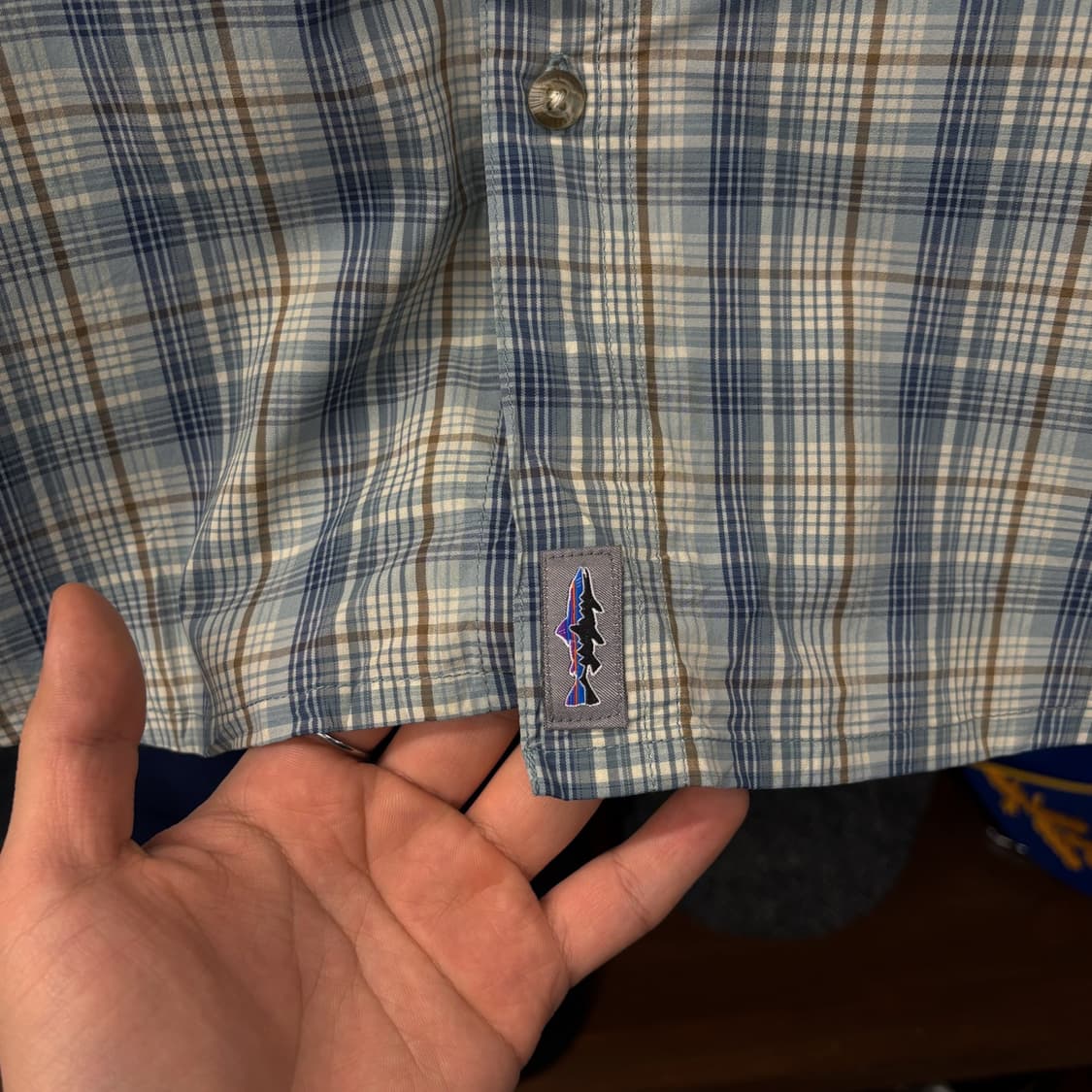 파타고니아 현행 풀오버 미니 플래드 피싱지퍼 나일론 셔츠 N193 상품이미지5