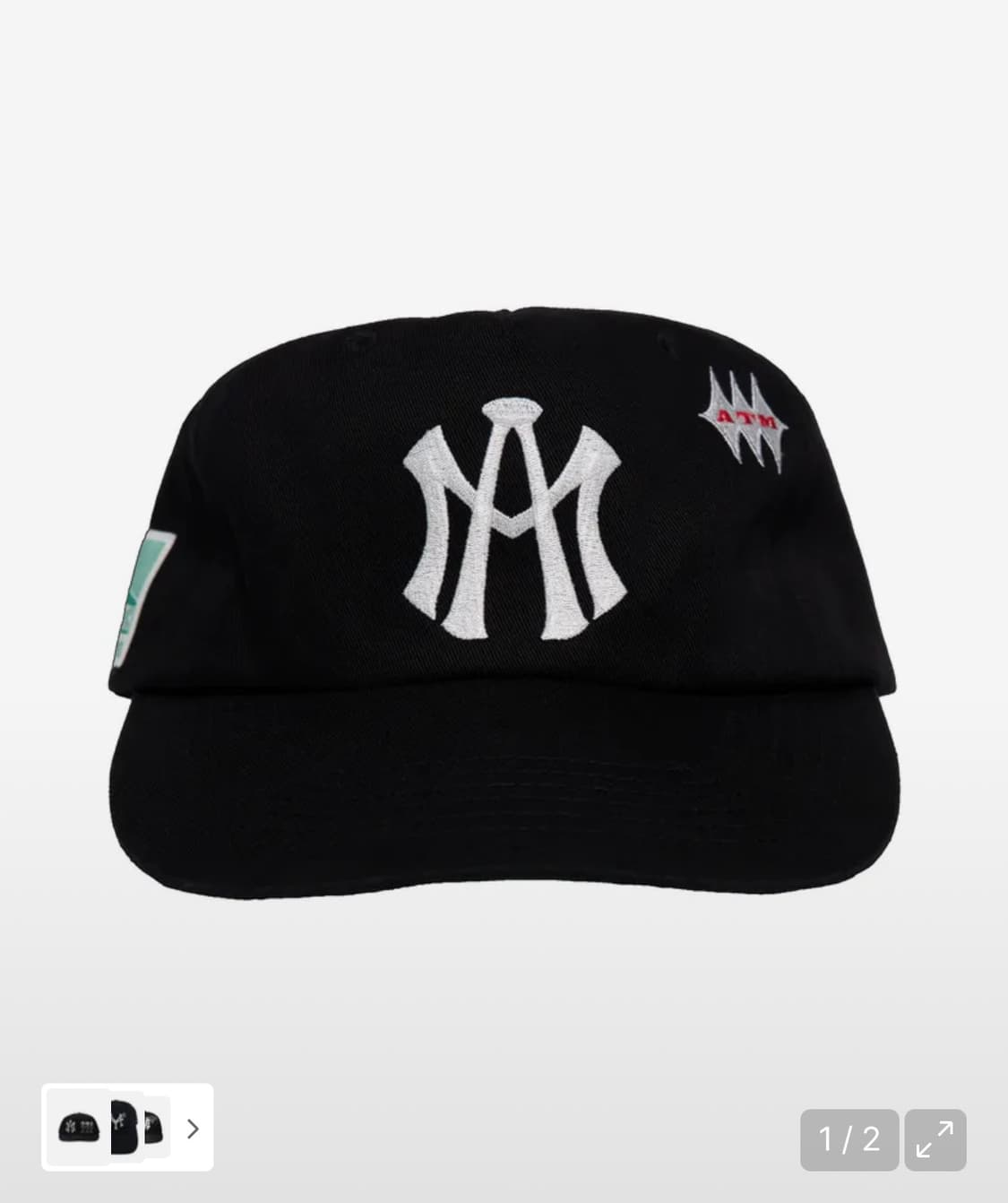 애프터매스 ATM LOGO BALL CAP Black  상품이미지1