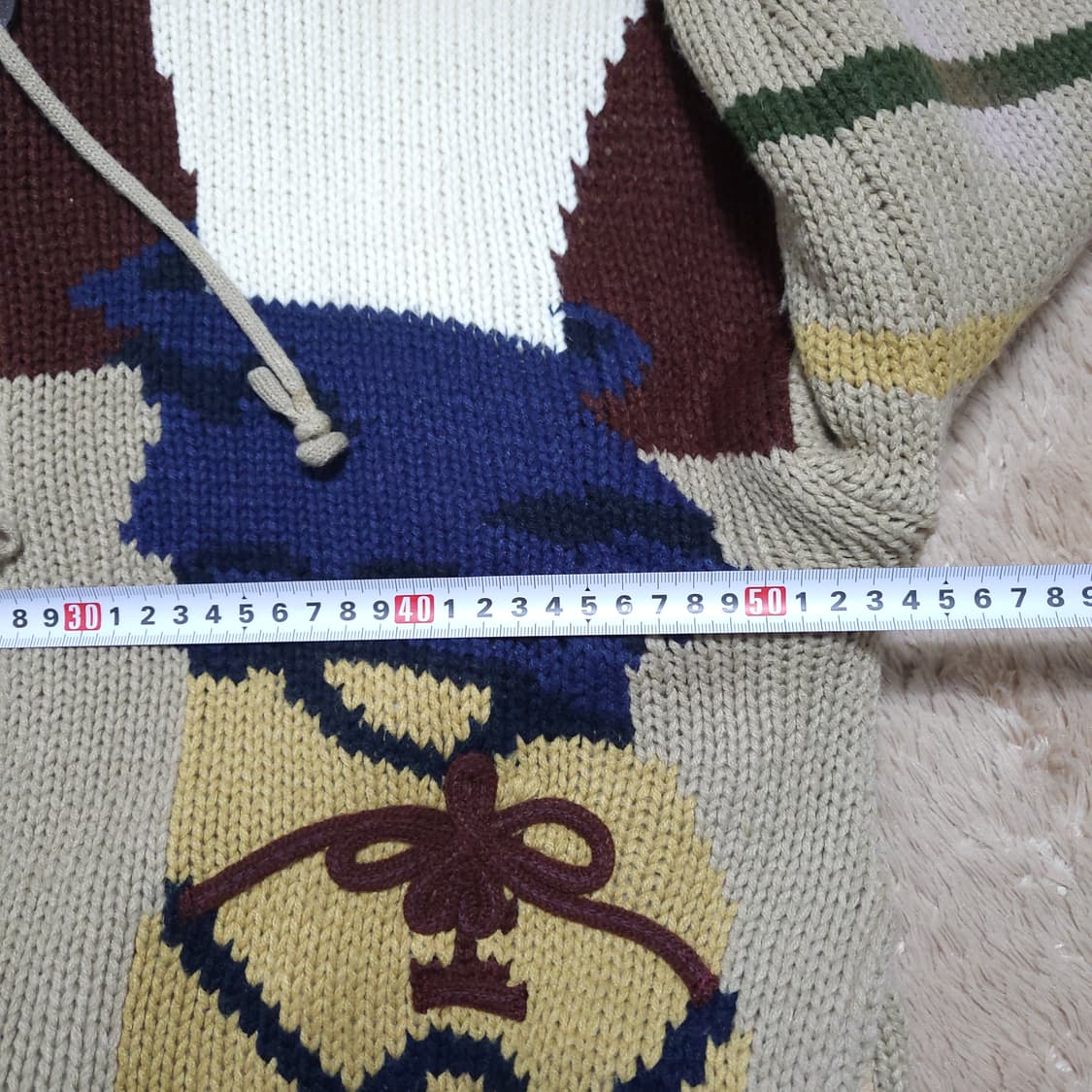 빈티지 니트후드집업 m  상품이미지4