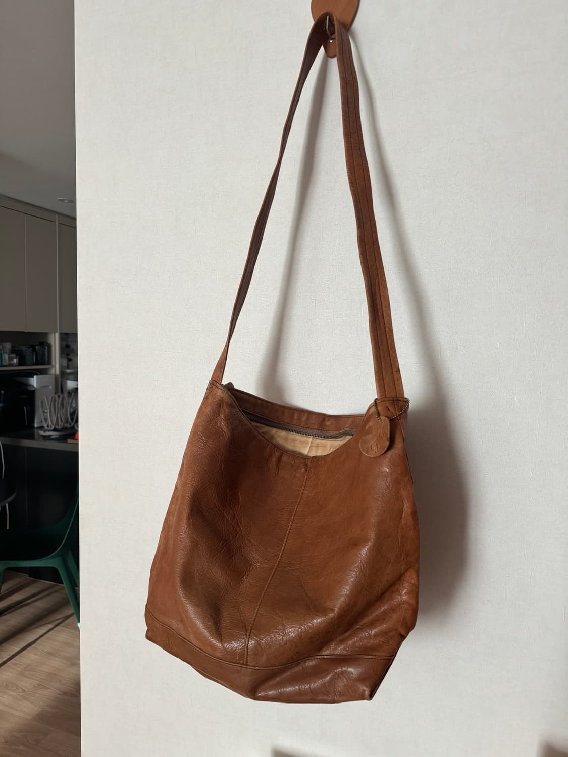 빈티지 가죽 호보백 숄더백 크로스백 상품이미지6