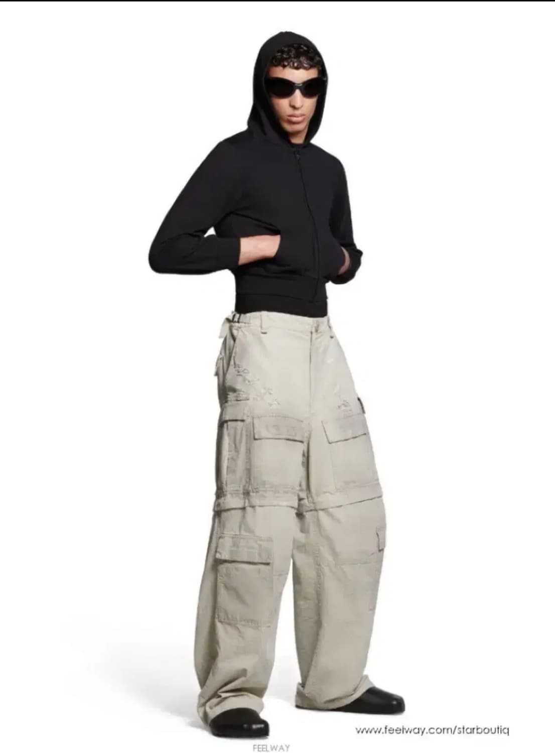 [46] 발렌시아가 가드로브 립스탑 카고 팬츠 상품이미지1