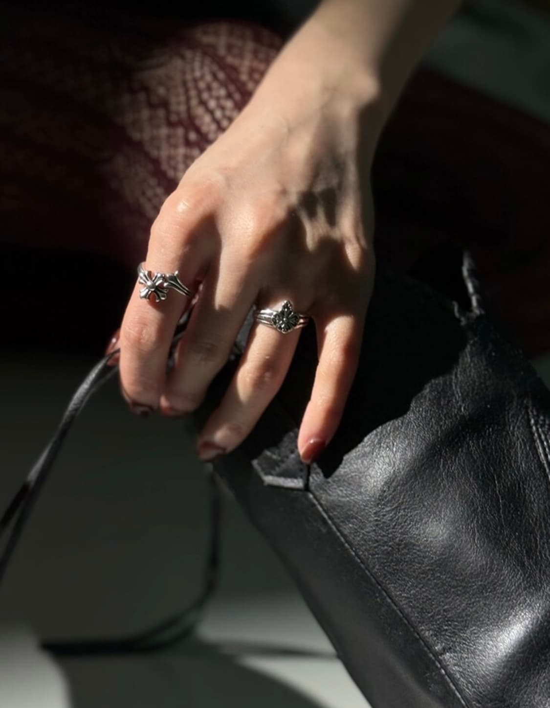 <남녀공용>실버925 오픈링 실버링 은반지 빈티지링 크로스링 상품이미지8