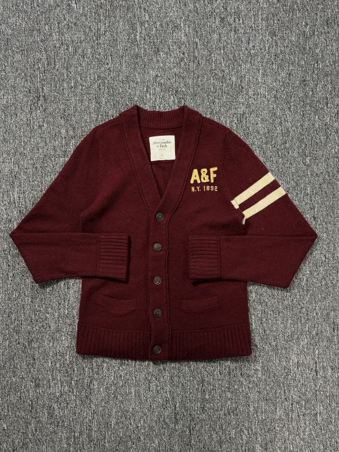 아베크롬비 앤 피치 레터맨 가디건 상품이미지1