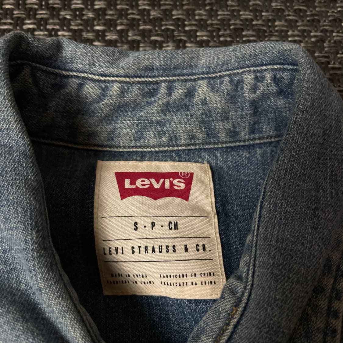 리바이스 연청 투포켓 데님 셔츠 S 상품이미지4