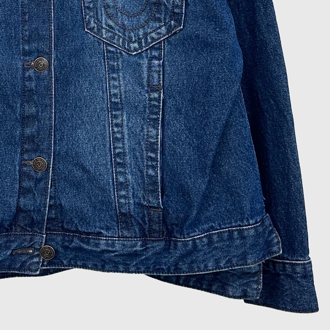 트루릴리젼 트루릴리전 데님 자켓 청자켓 트러커 여성 오버핏 M 상품이미지3
