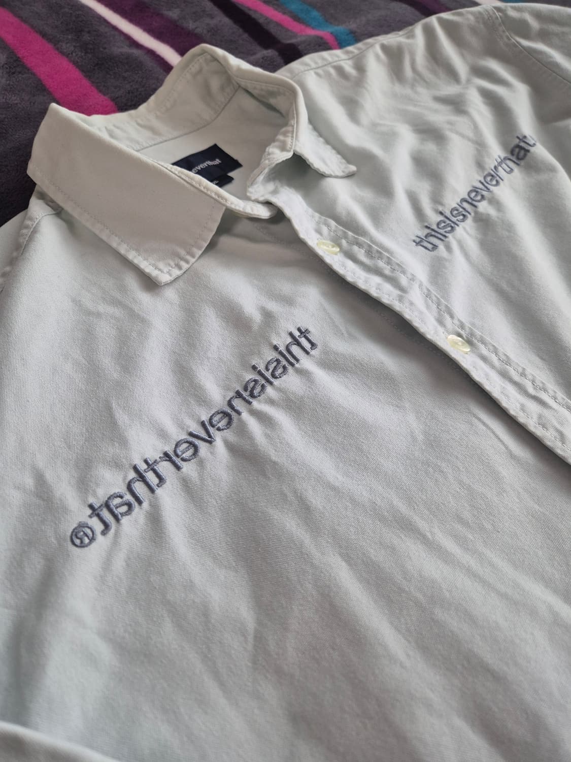 (XL)디스이즈네버댓 MI로고 옥스포드 셔츠 상품이미지1