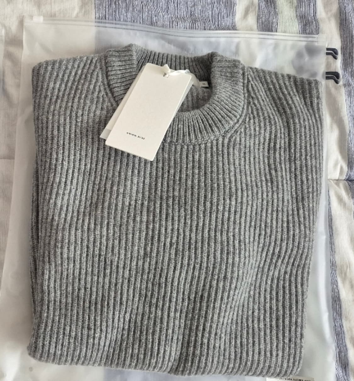 유니온블루 프리미어울 일레븐니트 그레이 L 상품이미지3