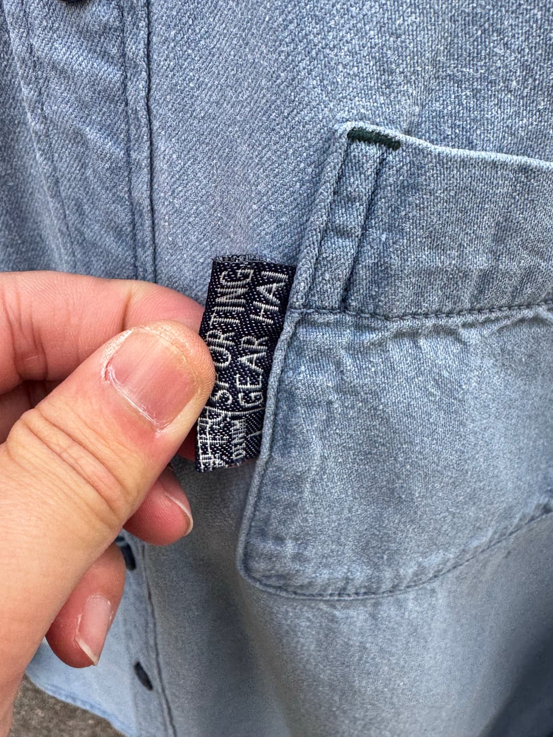 하이 스포르팅 기어 by 이세이미야케 후드 데님셔츠  상품이미지5