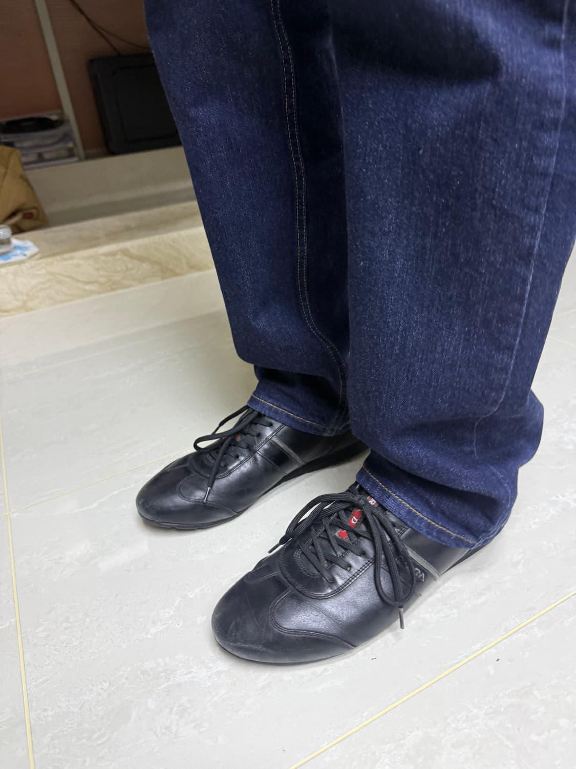 프라다 스포츠 레더 스니커즈 상품이미지6