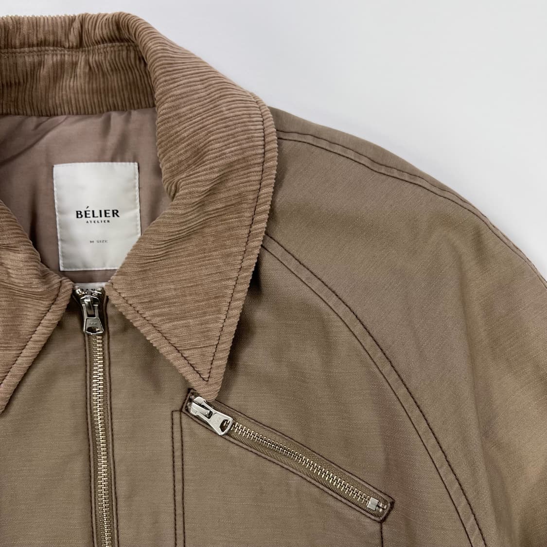 벨리에 아뜰리에 코듀로이 카라 봄버 자켓 상품이미지3